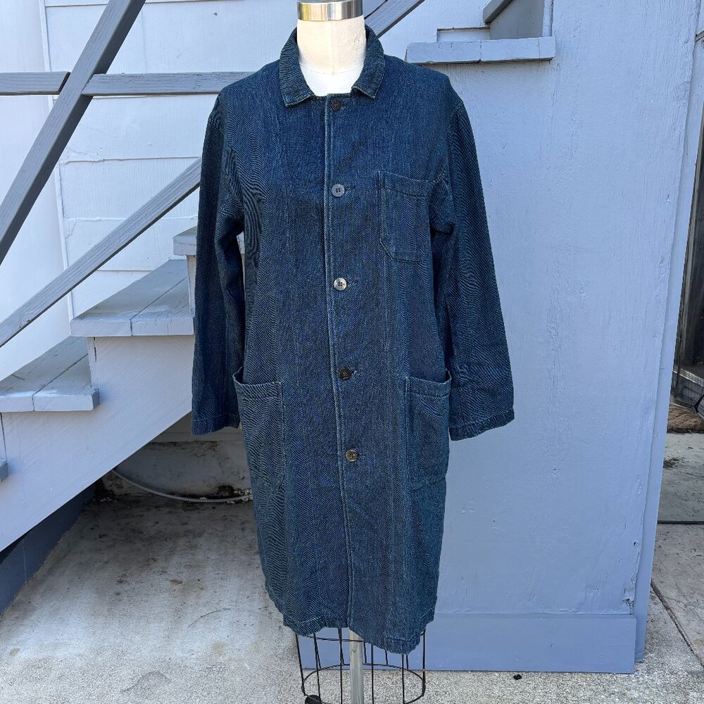 Vintage Plantation Issey Miyake Denim Long Jacket, size M